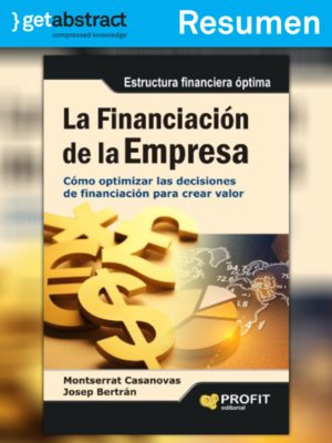 cover image of La financiación de la empresa (resumen)